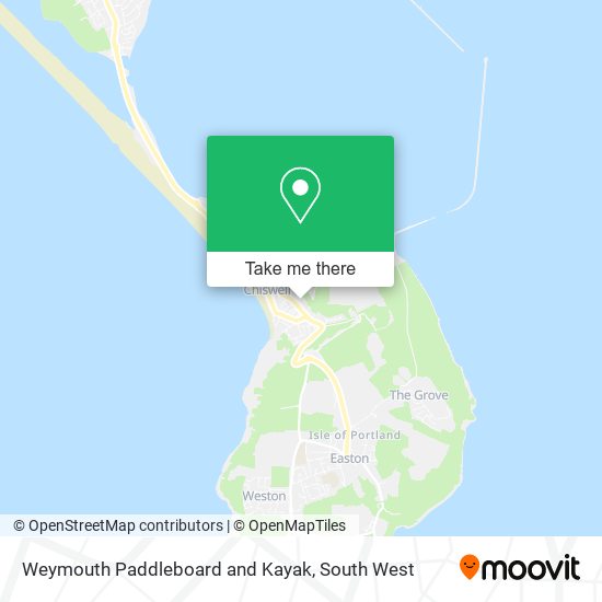 Weymouth Paddleboard and Kayak map