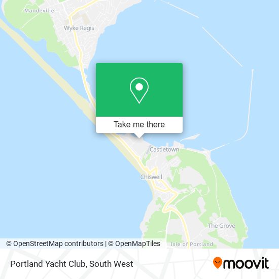 Portland Yacht Club map