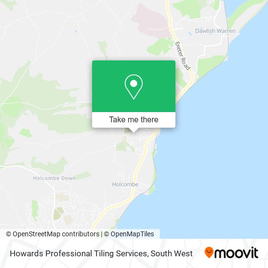 Howards Professional Tiling Services map