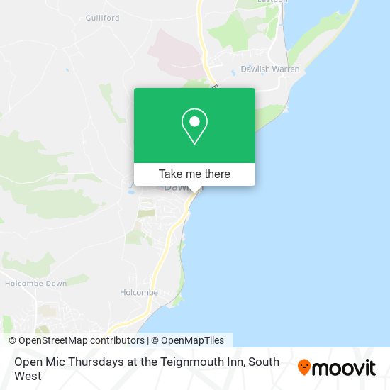 Open Mic Thursdays at the Teignmouth Inn map