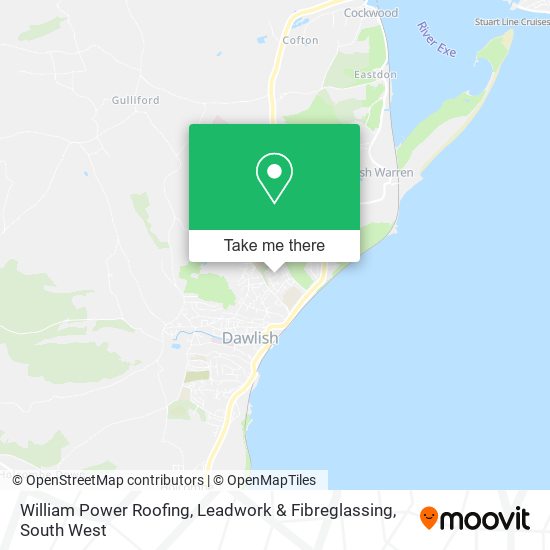 William Power Roofing, Leadwork & Fibreglassing map