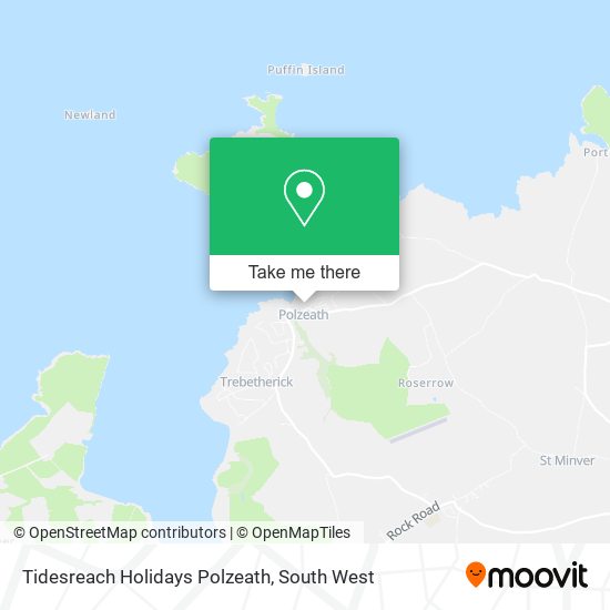 Tidesreach Holidays Polzeath map