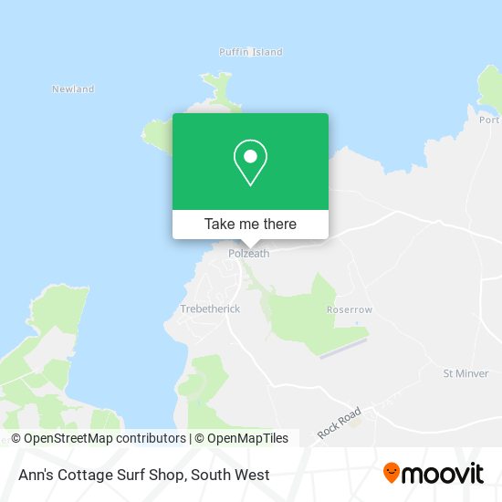 Ann's Cottage Surf Shop map