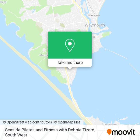 Seaside Pilates and Fitness with Debbie Tizard map