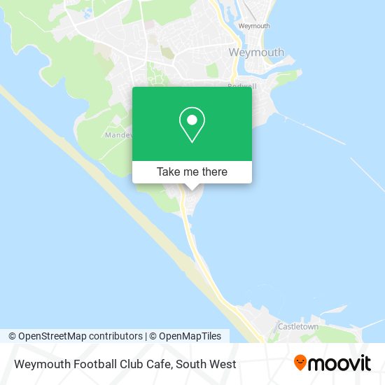 Weymouth Football Club Cafe map