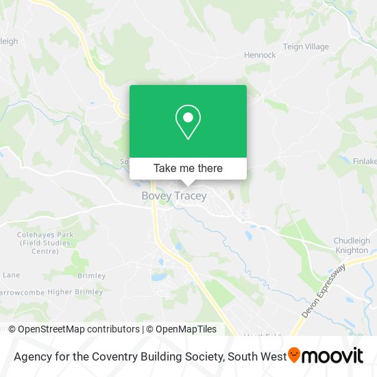 Agency for the Coventry Building Society map