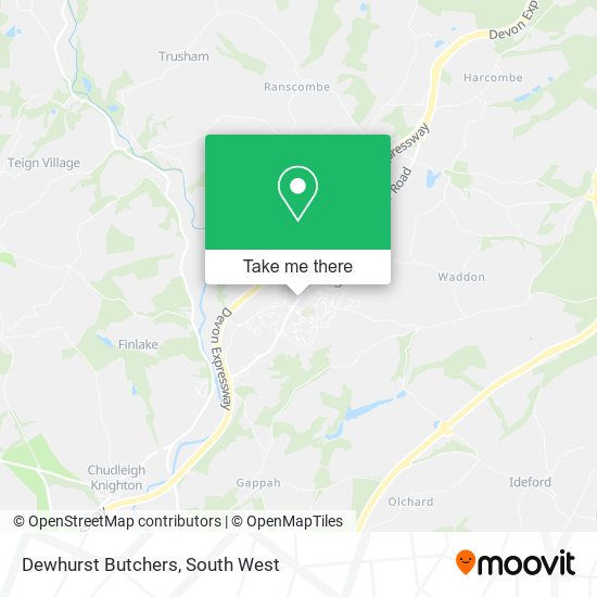 Dewhurst Butchers map