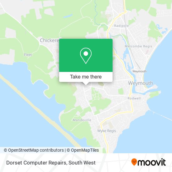 Dorset Computer Repairs map