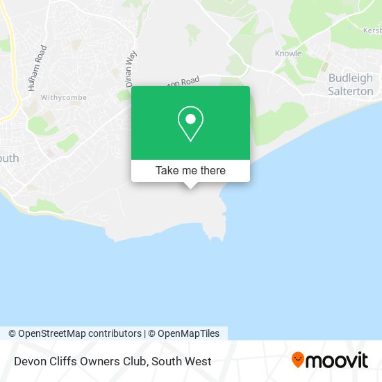 Devon Cliffs Owners Club map