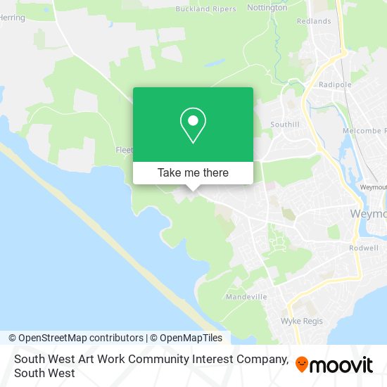 South West Art Work Community Interest Company map