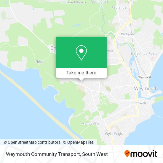 Weymouth Community Transport map