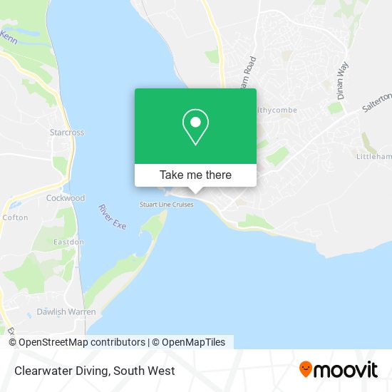 Clearwater Diving map
