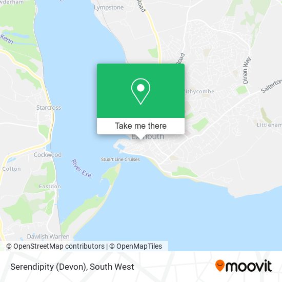 Serendipity (Devon) map