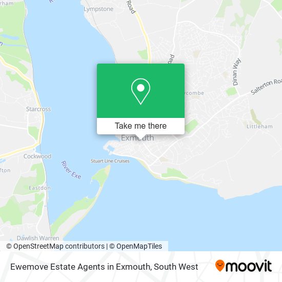 Ewemove Estate Agents in Exmouth map