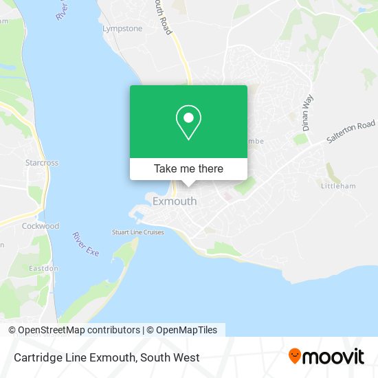 Cartridge Line Exmouth map