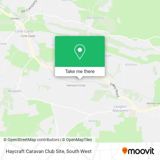 Haycraft Caravan Club Site map