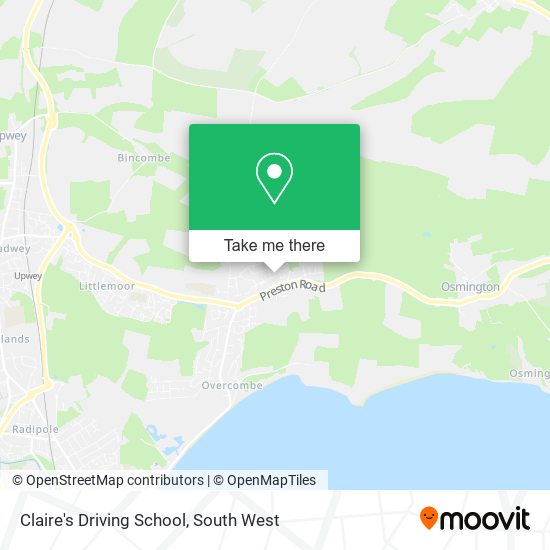 Claire's Driving School map