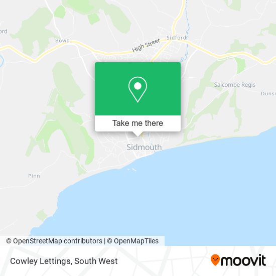 Cowley Lettings map