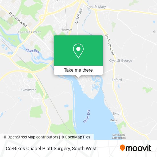 Co-Bikes Chapel Platt Surgery map