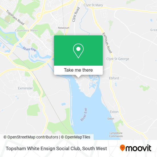 Topsham White Ensign Social Club map