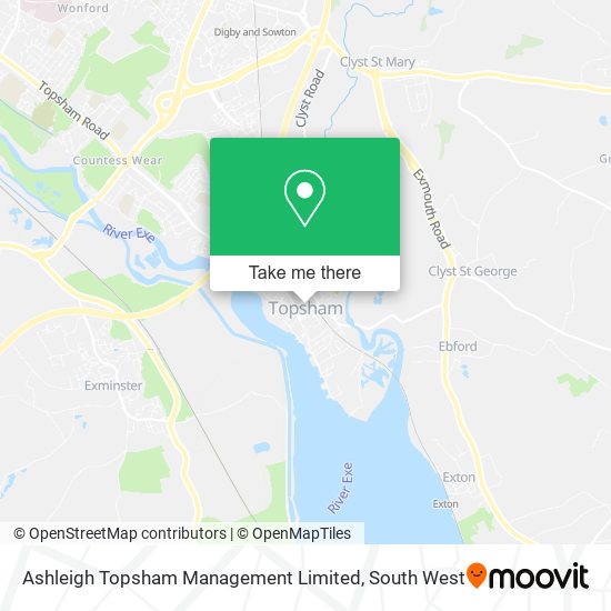 Ashleigh Topsham Management Limited map