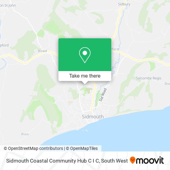 Sidmouth Coastal Community Hub C I C map