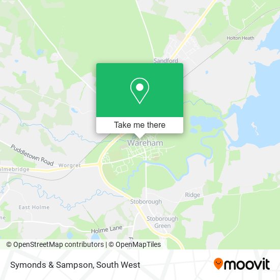 Symonds & Sampson map