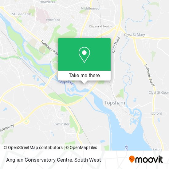 Anglian Conservatory Centre map