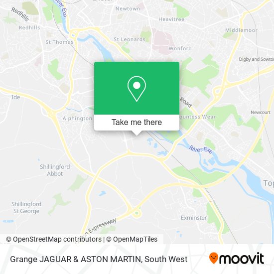 Grange JAGUAR & ASTON MARTIN map