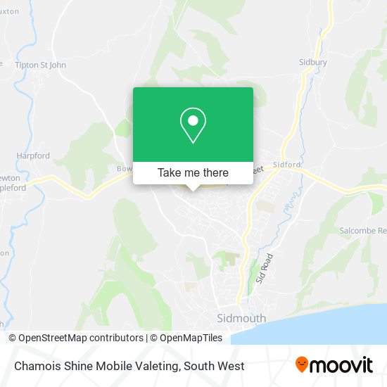 Chamois Shine Mobile Valeting map