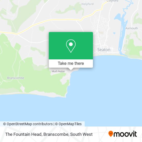 The Fountain Head, Branscombe map