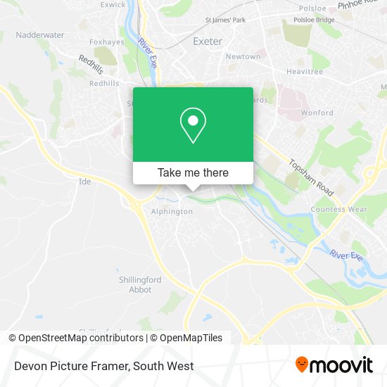Devon Picture Framer map