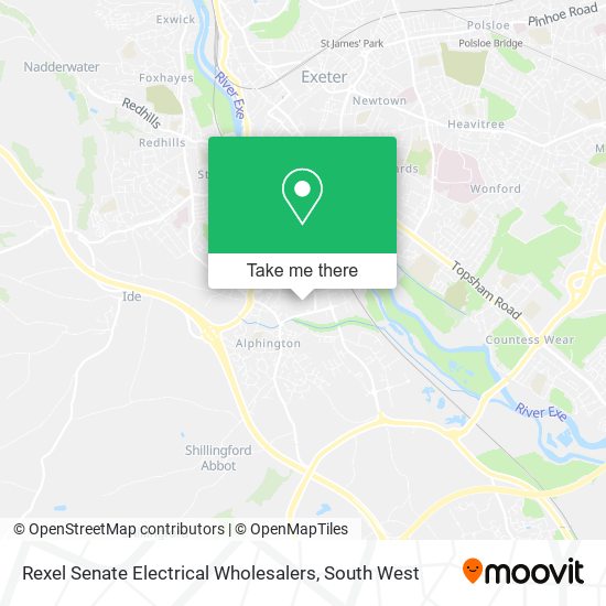 Rexel Senate Electrical Wholesalers map