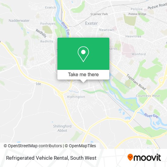 Refrigerated Vehicle Rental map