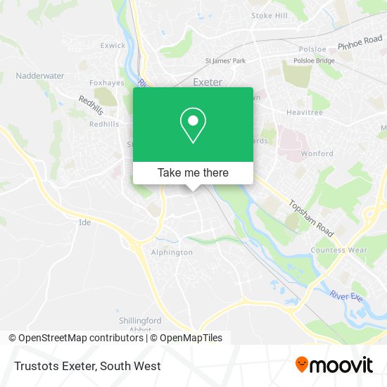 Trustots Exeter map