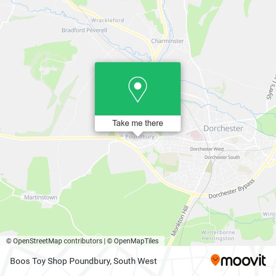 Boos Toy Shop Poundbury map