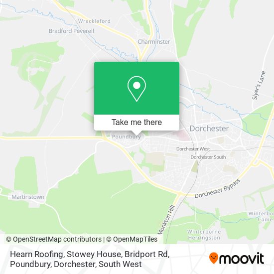 Hearn Roofing, Stowey House, Bridport Rd, Poundbury, Dorchester map