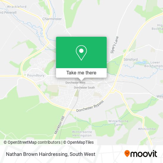 Nathan Brown Hairdressing map