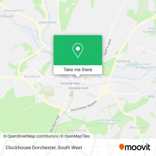 Clockhouse Dorchester map