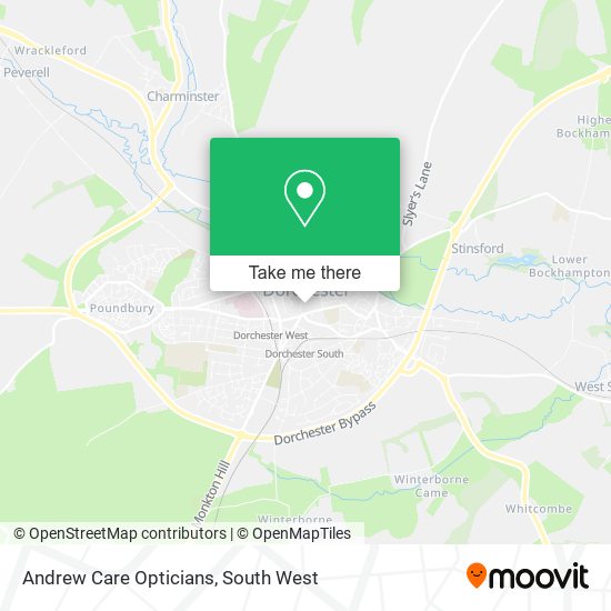 Andrew Care Opticians map