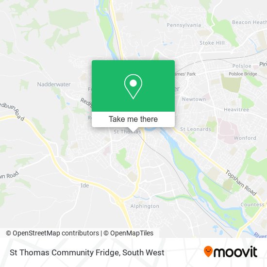 St Thomas Community Fridge map