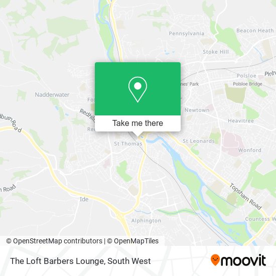 The Loft Barbers Lounge map