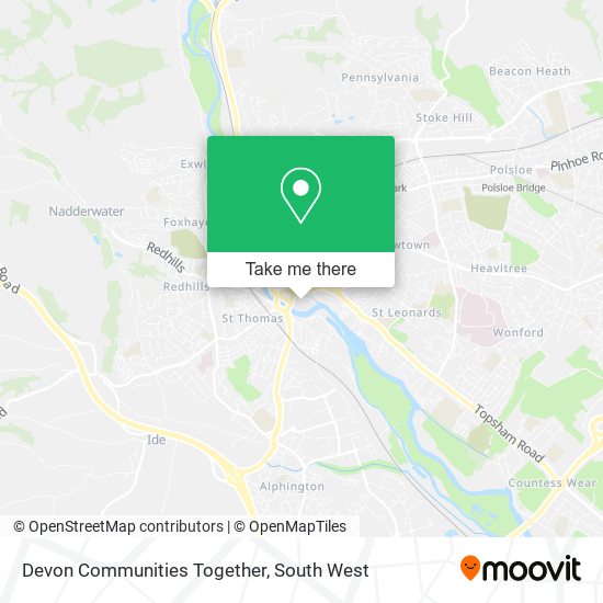 Devon Communities Together map