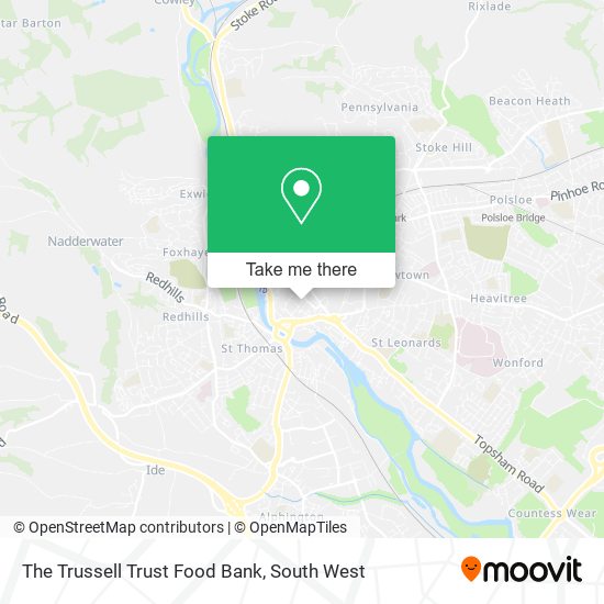 The Trussell Trust Food Bank map