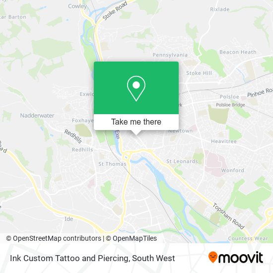 Ink Custom Tattoo and Piercing map