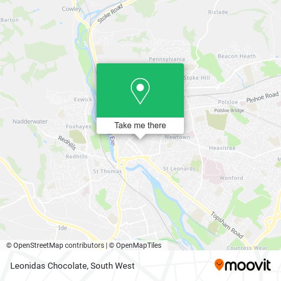 Leonidas Chocolate map