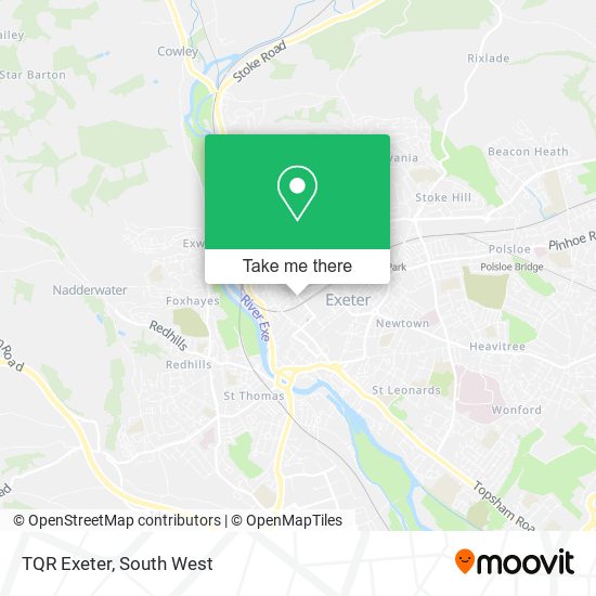 TQR Exeter map