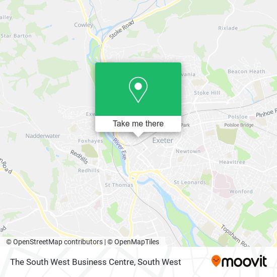 The South West Business Centre map