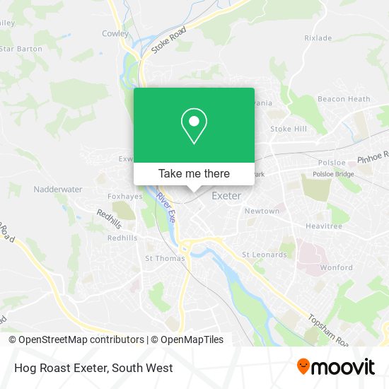 Hog Roast Exeter map