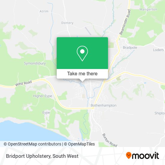 Bridport Upholstery map